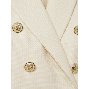 REISS TALLY Tailored Fit Textured Double Breasted Blazer